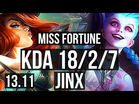 MF & Karma vs JINX & Galio (ADC) | 18/2/7, Legendary, 300+ games | KR Diamond | 13.11
