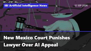 8 Stories: New Mexico Court Punishes Lawyer Over AI Appeal | AI News Today 12 Sep 2026