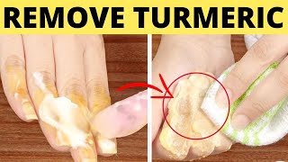 How to Remove Turmeric Stains from Skin & Nails with Household items.