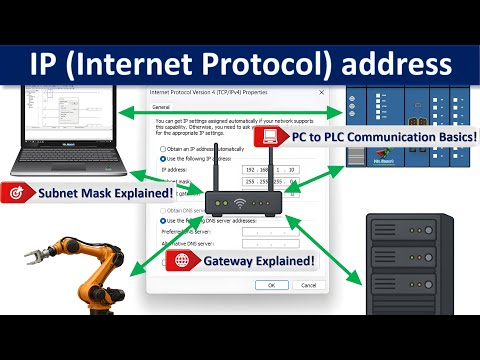 IP Address | Subnet Mask | Gateway 🔌 Explained ! | PLC to PC Communication #ip #network #automation