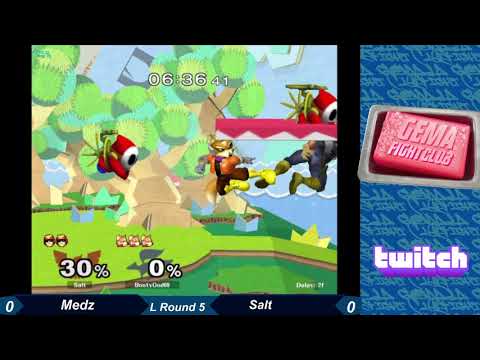 Salt vs Medz ~ GEMA FIGHT CLUB 3 L Round 5 ~ Melee Mexico Netplay Tournament