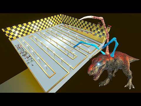 ESCAPE FROM ALIEN T-REX - ARBS - Animal Revolt Battle Simulator