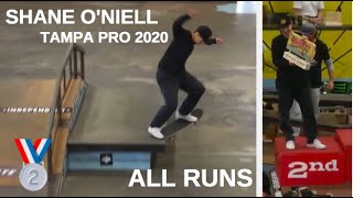 Shane O'Niell At Tampa Pro Final 2020 (All Runs)