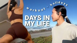 DAYS IN MY LIFE | Workouts During the Holidays, Christmas Prep + Wrapping Gifts!