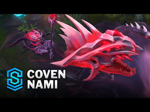Coven Nami Skin Spotlight - Pre-Release - PBE Preview - League of Legends