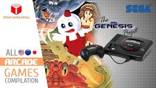 All SEGA Genesis/Mega Drive Arcade Games Compilation - Every Game (US/EU/JP/BR)