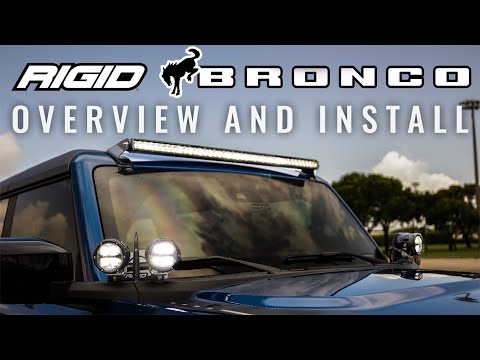 BRONCO GETS LIT! - Rigid Industries A-Pillar and Roof Line Lighting Kits
