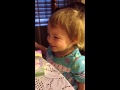 Cute! Little girls says thank you 