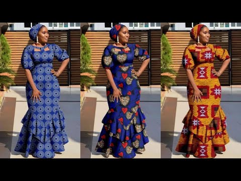 MISHONO MIPYA YA MAGAUNI MAREFU YA VITENGE  ABSOLUTELY ANKARA GOWN DRESS #ZAMAKALEFASHION #ANKARA