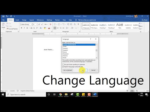 How to change language on Microsoft Word (2021)