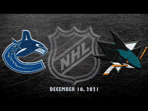NHL Canucks vs Sharks | Dec.16, 2021