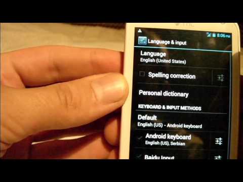 How to change language from chinese to english  Android 4.0 mobile phone