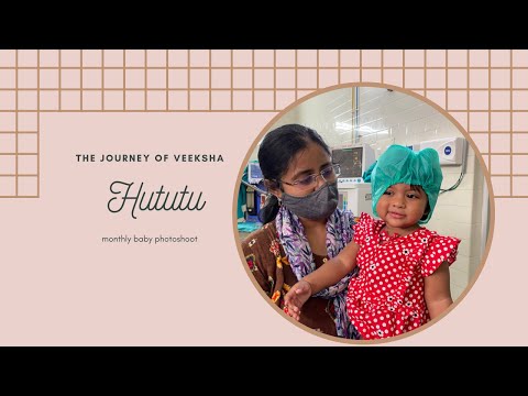 The journey of Veeksha|Monthly baby photoshoot| Hututu lyrical song|