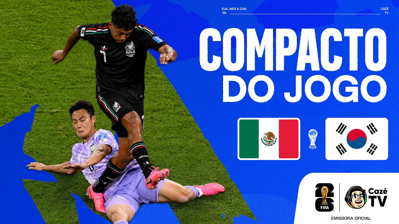 COMPACTO: MÉXICO X COREIA DO SUL | COPA DO MUNDO FIFA™ 2026 | 2ª RODADA | FASE DE GRUPOS