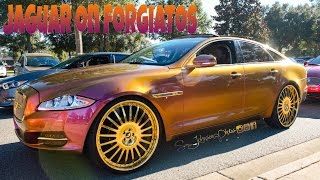 Flipping crazy Jag on Forgiato Wheels in HD must see