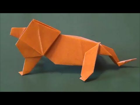 「ライオン」折り紙”Lion”origami