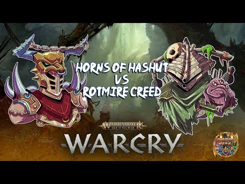 Age of Sigmar Warcry Battle Report: Horns of Hashut vs Rotmire Creed