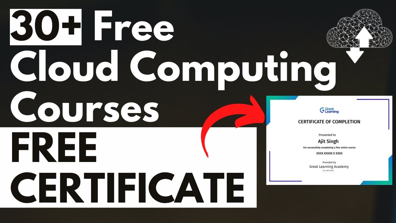 30+ Free Cloud Computing Courses with Free Certificates