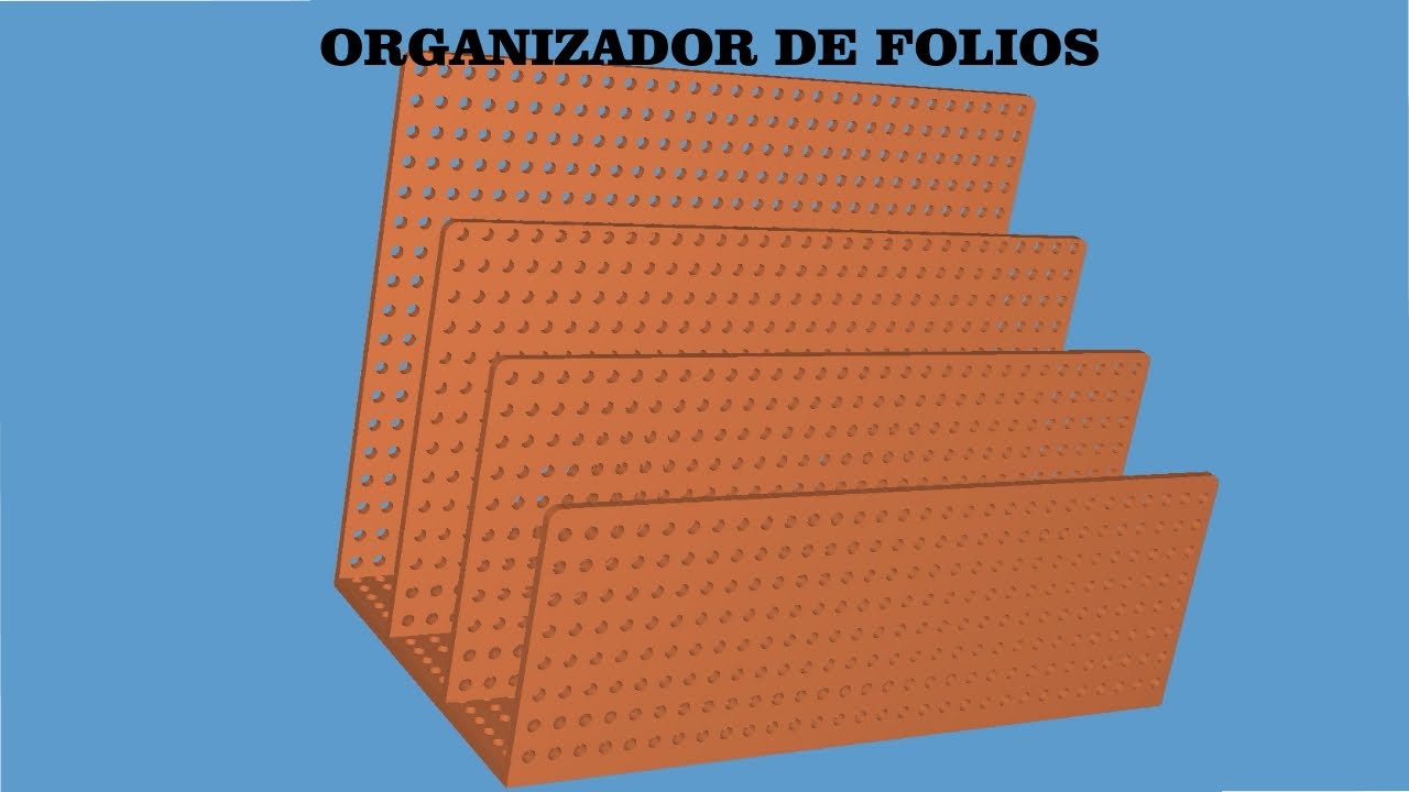 Fabrica fácilmente tu propio organizador de folios en Freecad e imprímelo en 3D