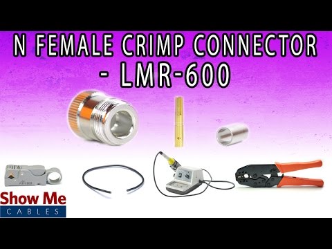 N Female Crimp Connector For LMR-600 - Perfect For DIY Installs!