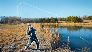 Chatterbait SMACKDOWN In A Big Pond! (Surprising Conditions)