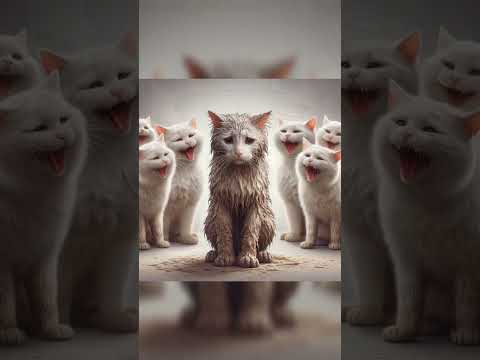 A POOR CAT ABANDONED BY GRANDMOTHER || #ai #art #shorts #cat #viral #kids ##film #funnyvideo  #image