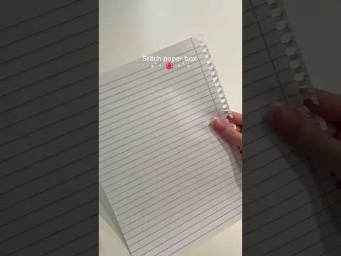 DIY Stitch-Papierbox 🌺💙 #diy #tutorial #stitch #fy #craft #paper
