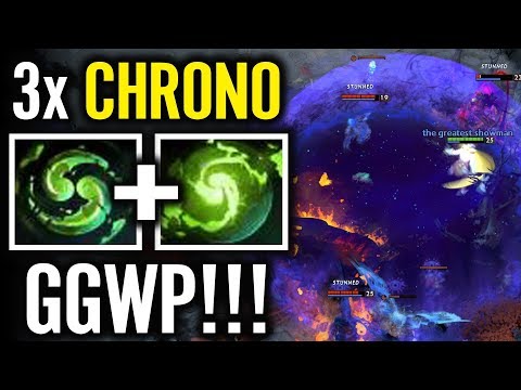 3x CHRONO With MERACLE Faceless Void What a Game Dota 2 Pro Carry Gameplay