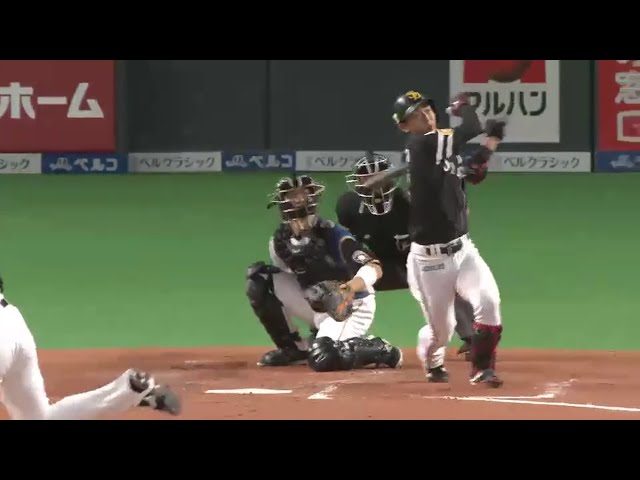 【4回表】ホークス・今宮にしかできない!? 巧みな内角さばきで貴重な2ラン!! 2016/10/15 CS Final F-H