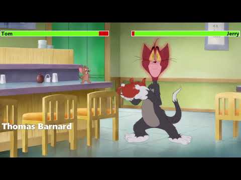 Tom and Jerry (2021) On a Roll Animated Short with healthbars