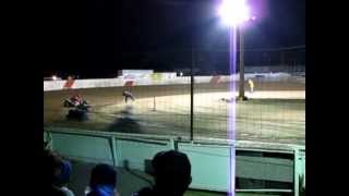 preview picture of video 'Sidecar Heat Race W2W Speedway National Championship night Oct 20 2012 Victorville CA'