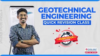 Geotechnical Engineering | Quick Revision Class | Rush Hour | Civilianz