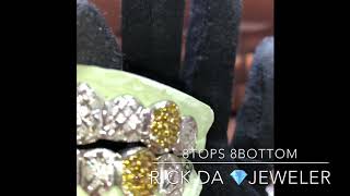 Diamond canary grill 8TOPS 8BOTTOM diamond cut diamond dust