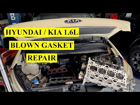 Cylinder Head Gasket Replacement - Kia Soul 1.6L & Hyundai 1.6L Engine Step-by-Step