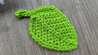 Crochet Autumn / Fall Leaf Tutorial