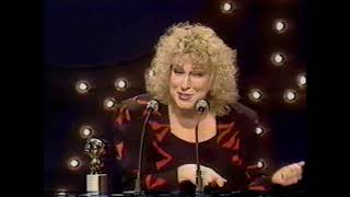 Bette Midler Golden Globe win for The Rose