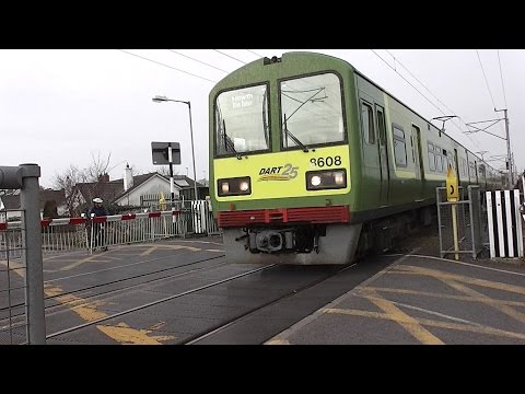 Level Crossing at Burrow Road in Dublin, Ireland