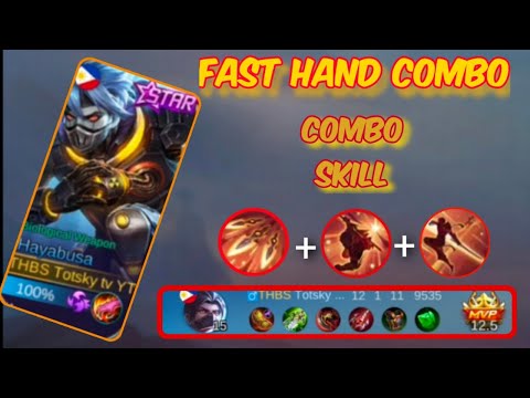 Fast hand combo|Totsky tv hayabusa  freestyle|Top global hayabusa mlbb 2022🔥🔥