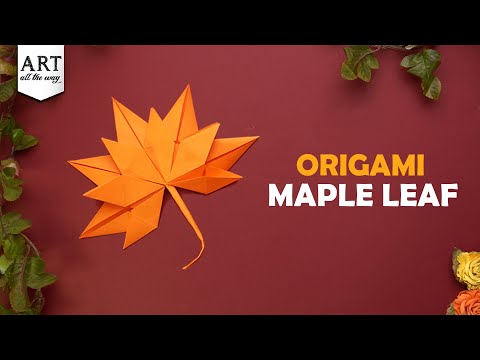 Origami Maple Leaf | Maple Leaves With Paper |  DIY Maple Leaf | DIY Autumn Crafts @VENTUNOART