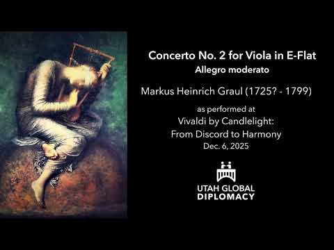 8 Concerto No. 2 for Viola in E-Flat Allegro moderato by Markus Heinrich Graul (1725? - 1799)