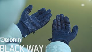 Rukavice Delphin BlackWAY Free L