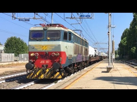 E656.607 "Caimano" OLD con il MRS Fossacesia/T.S.-Torino Orb./F.A. in transito a Cattolica!