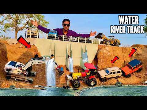 I Build New River Water Track For RC 4X4 Landrover Defender car - Chatpat toy TV