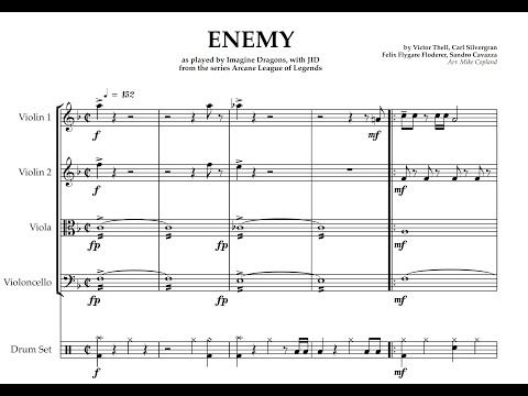 Imagine Dragons - Enemy for String Quartet