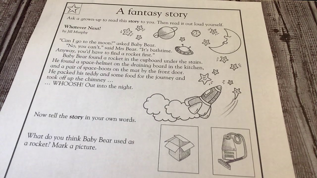 Follow Along with Me! Read a Story &. Answer Questions. “Whatever Next!” By Jill Murphy with Doc G