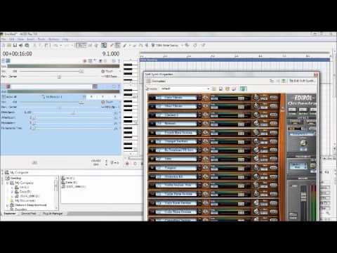 How to Sony Acid Pro 7.0 Midi Editing & Recording with Windows 7