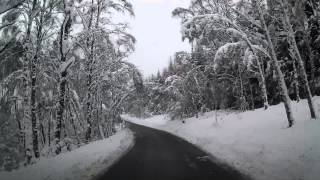 Beautiful Winter Drive Through The Scottish Highlands Of Scotland