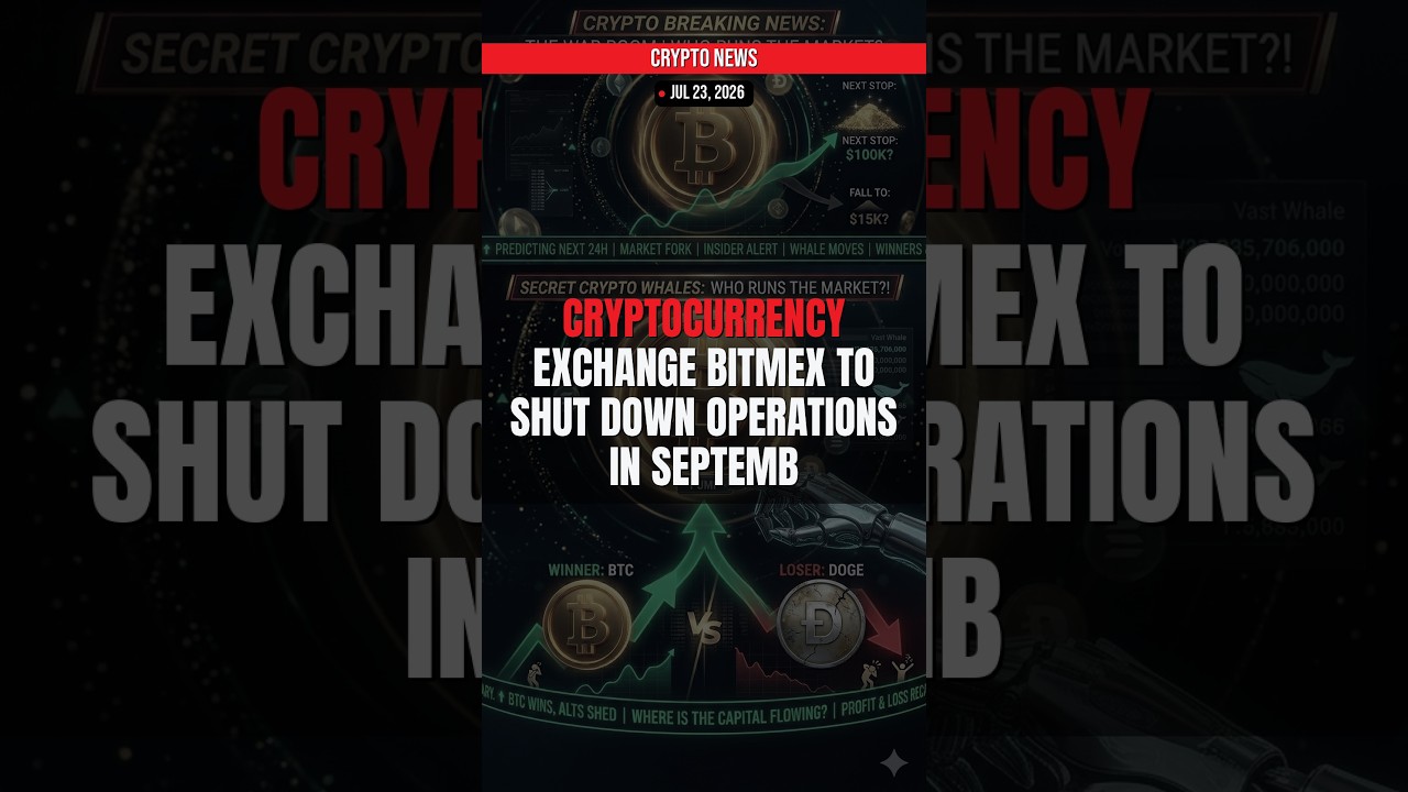 BREAKING: Cryptocurrency Exchange BitMEX to Shut Down Operat — Crypto News Jul 23, 2026
