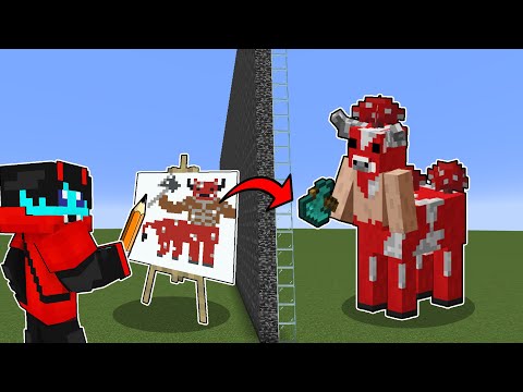 PepeSan TV - What i DRAW Comes to Life in a MOB BATTLE | Minecraft