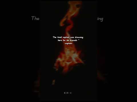 The timid captain was drowning here for his bravado | Captain | NIR-X | #Miyagi #Captain #shorts